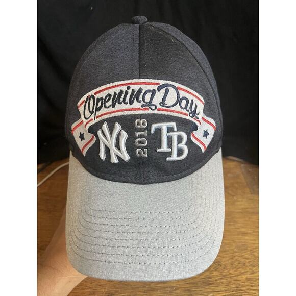 2018 New York Yankees Tampa Bay Rays‎ Opening Day New Era Cap 9 TWENTY - Picture 1 of 6
